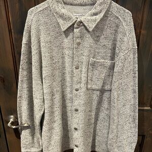 Men's Gray Cardigan Sweater